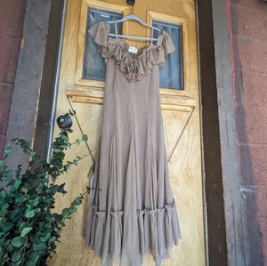 Mia Joy Jade Dress in Tan